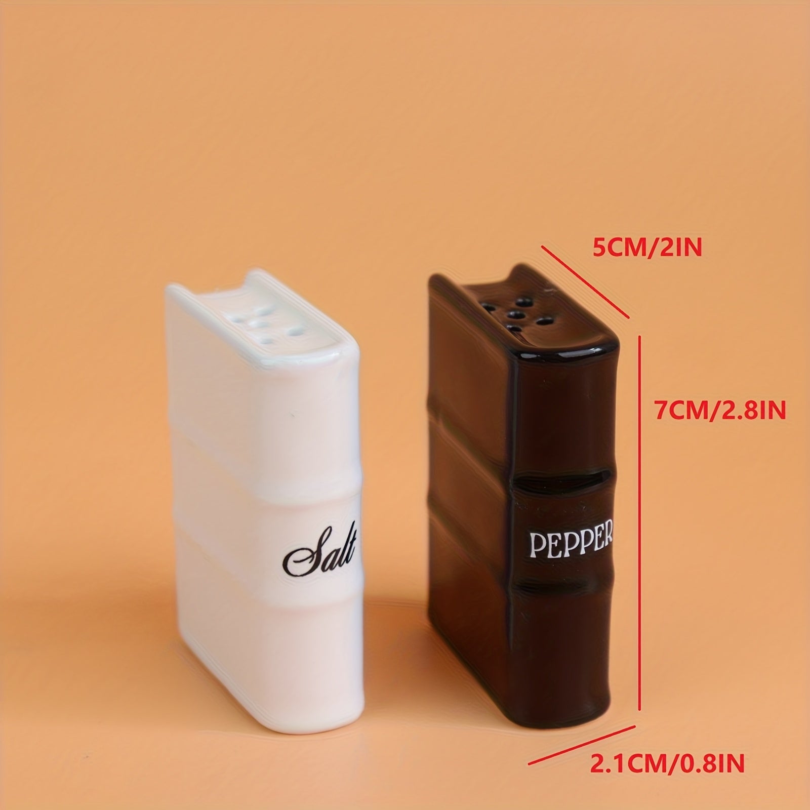 Book-Shaped Salt & Pepper Shaker Set